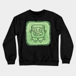 Funny Green Halloween Frankenstein Monster Crewneck Sweatshirt